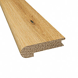 Prefinished Whispering Wheat Oak Hardwood 9/16 in thick x 2.75 in wide x 78 in Length Stair Nose